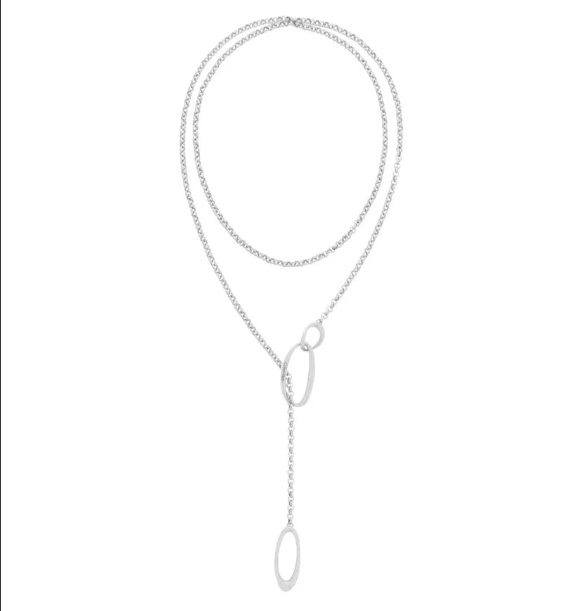 Collana Sculptural Playful Organic Shapes 35000356