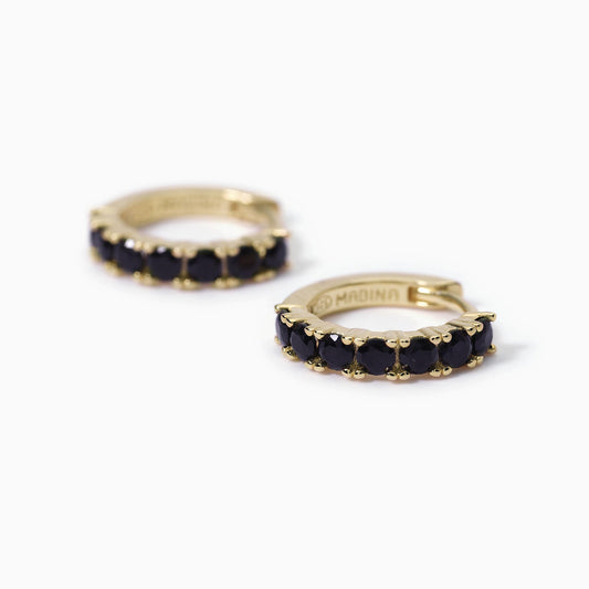 Orecchini Soirée Dorati a Cerchio Con Zirconi 563564