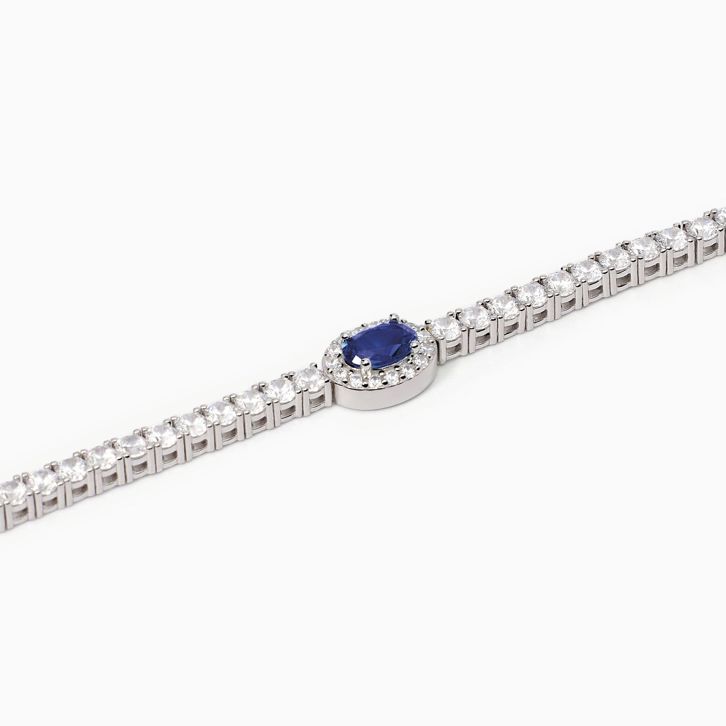 Bracciale Tennis con Zaffiro Sintetico Ovale Cool Or Rétro? 533666