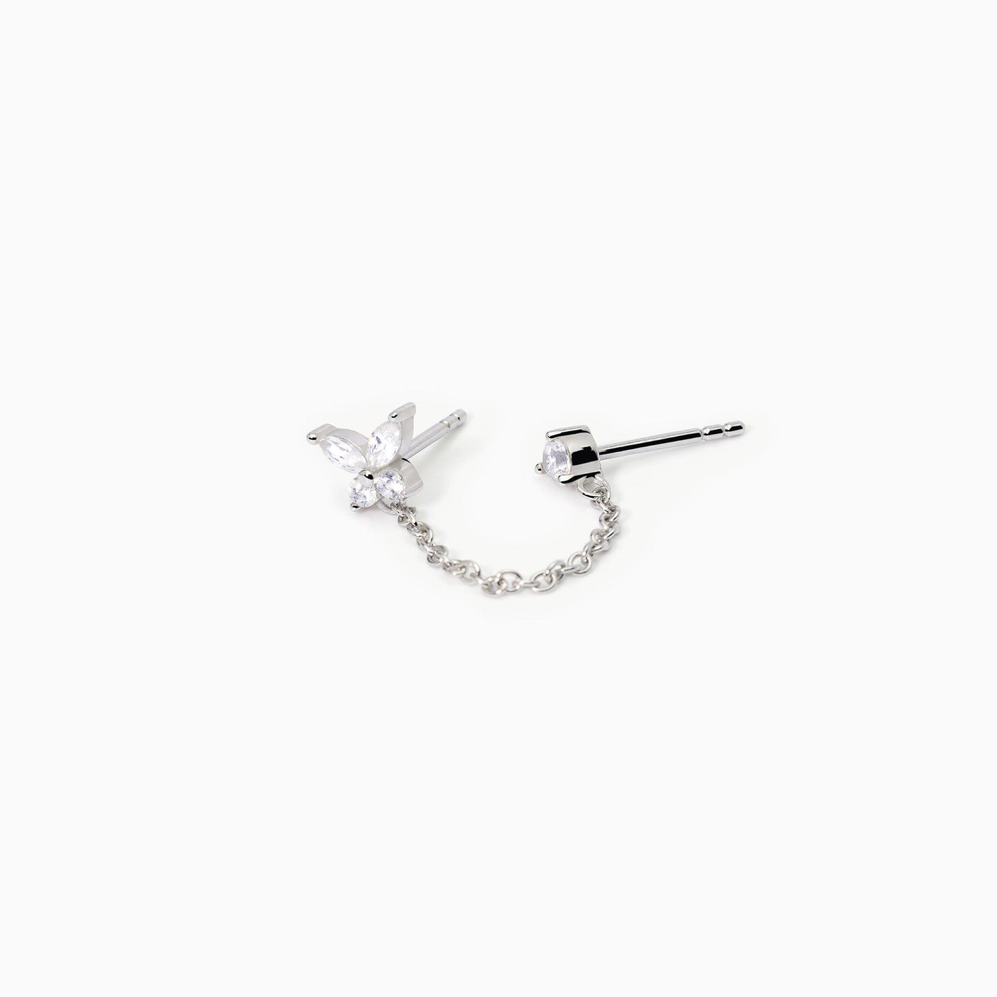 Orecchino Mono Doppio con Catenas Ecret Garden 563574