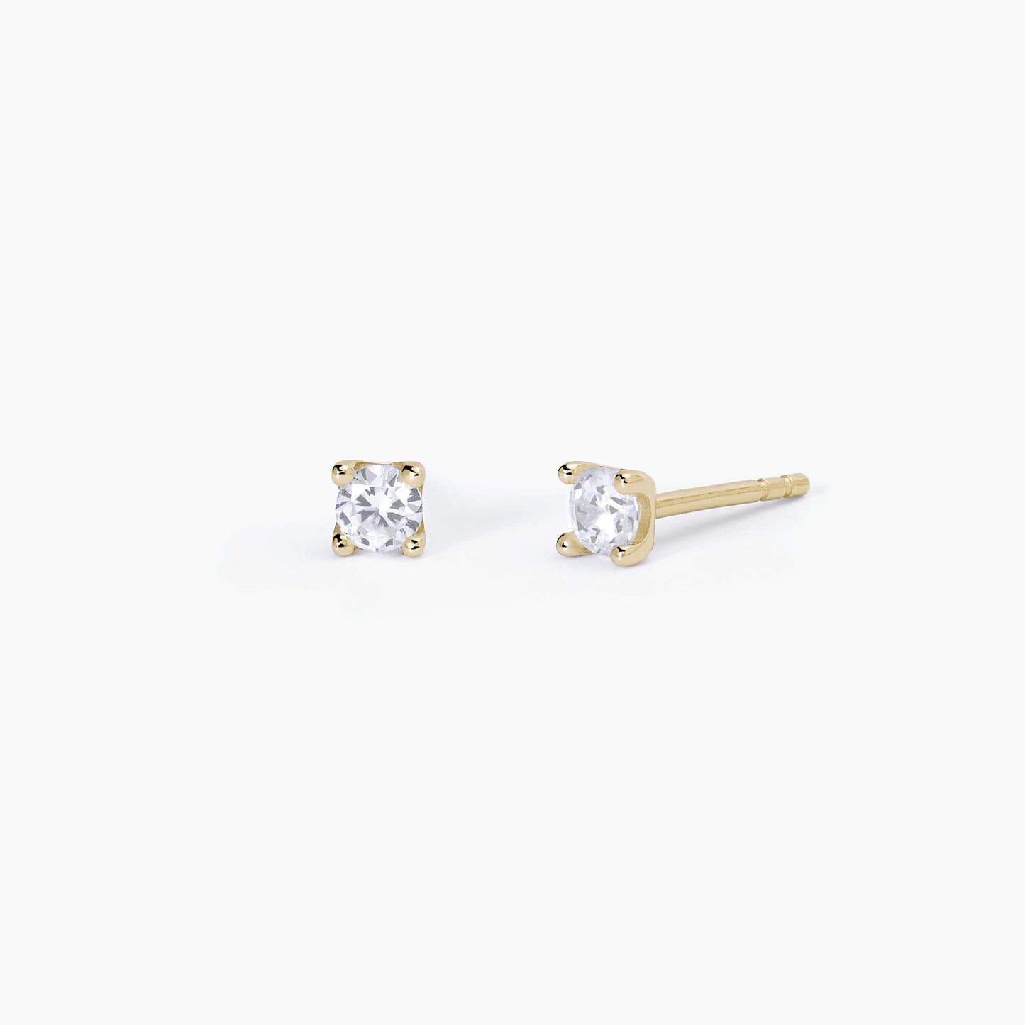 Orecchini Dorati con Punto Luce 3,50mm Shiny 563606