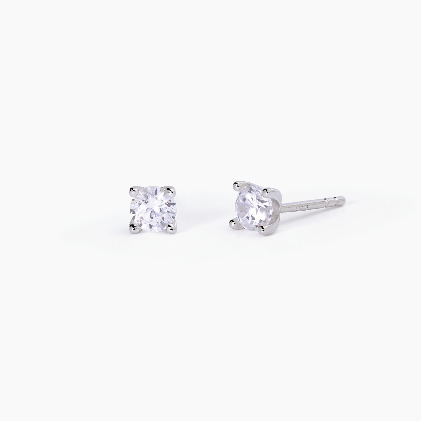 Orecchini in Argento con Punti Luce 3,50mm Shiny 563607
