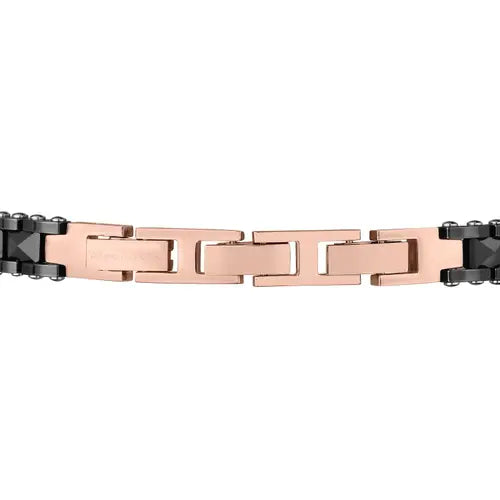Pulsera Jewels Hombre Negra y Rosa JM422ATZ13