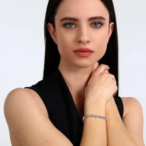 Pulsera Colores con Cristales Azules SAVY20