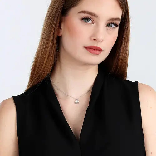 Collana Tesori con Fiore e Zirconi SAIW125