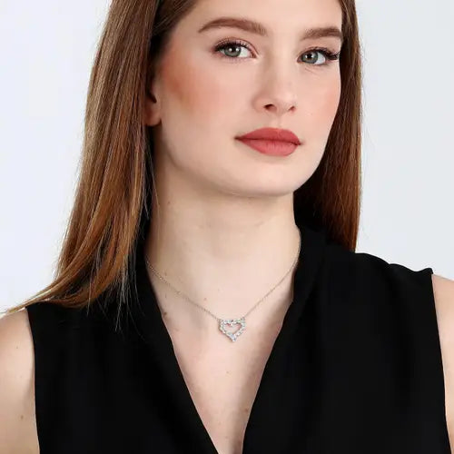 Collana Tesori con Cuore e Zirconi SAIW128