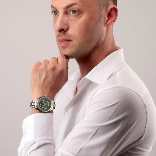 Orologio Uomo Cronografo Successo Acciaio e Verde R8873621017