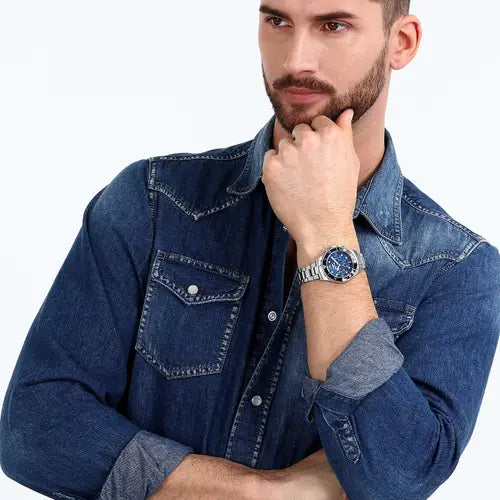 Orologio Uomo 230 Acciaio, Blu e Nero R3253161047