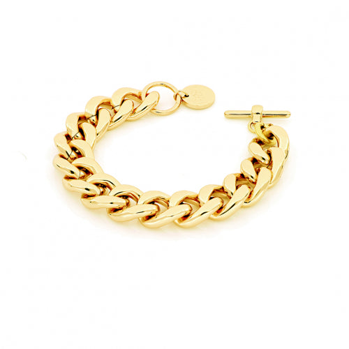 Pulsera de cadena Groumette ovalada dorada 000EXB4565000