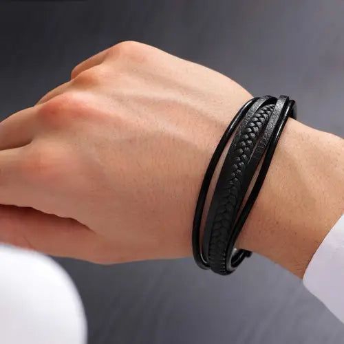 Pulsera Hombre Bandy Negra SZV78