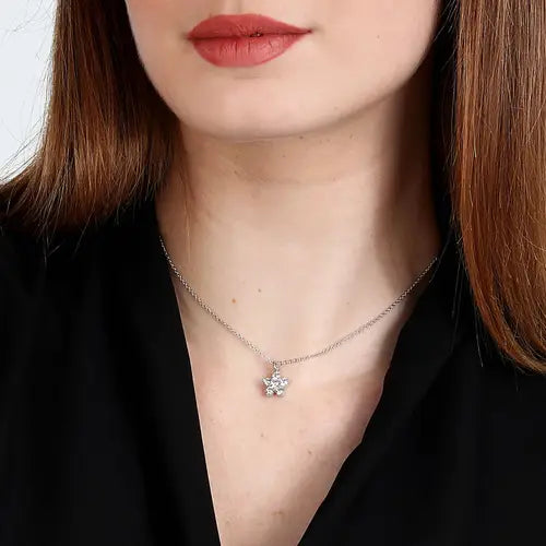 Collana Tesori con Fiore e Zirconi SAIW125