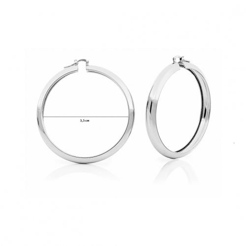 Orecchini a Cerchio Grandi Argentati 000EXO4319900