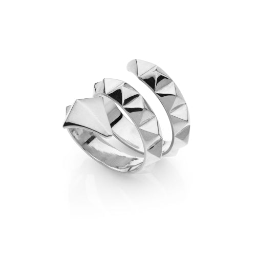 Anillo rígido con elementos piramidales de tres filas 008EXA0020000