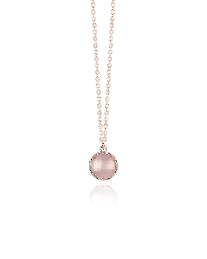 Collana Rosata Pietra Rosa 553351