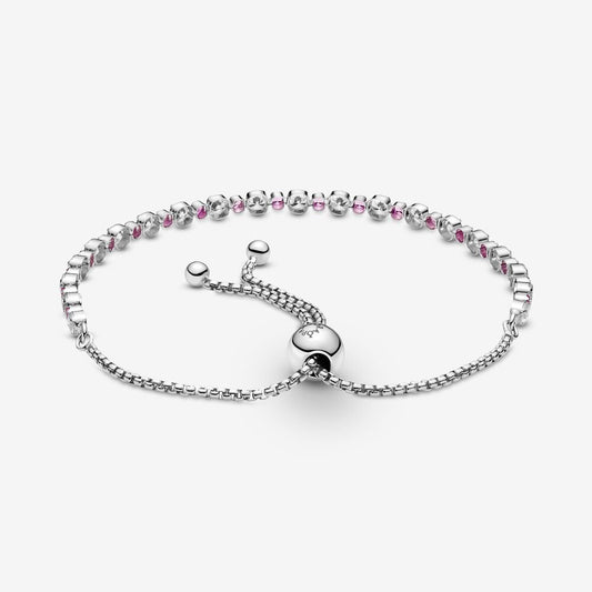 Pulsera Tennis Rosa con Cierre Ajustable 599377C02