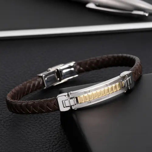 Pulsera Moody Marrón Hombre SQH34