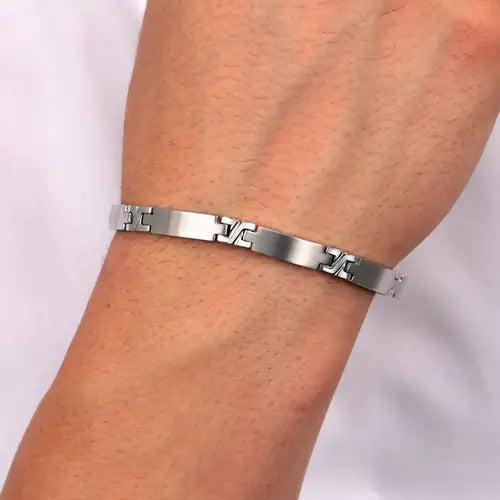 Pulsera Basic Plata Hombre SZS65