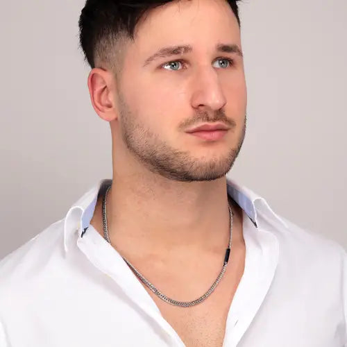Collana Uomo Jewels Silver e Blu JM221ATY02