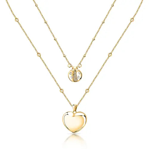 Collana Istanti Dorata con Cuore SAVZ02