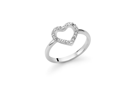 Anello a Cuore con Diamanti LID3558M