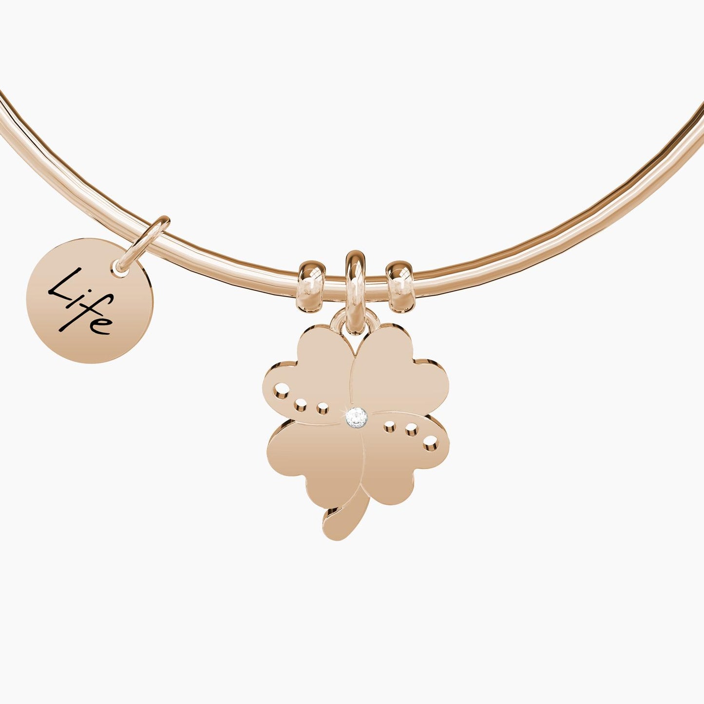 Pulsera trébol de cuatro hojas Fortuna Rosato 731033