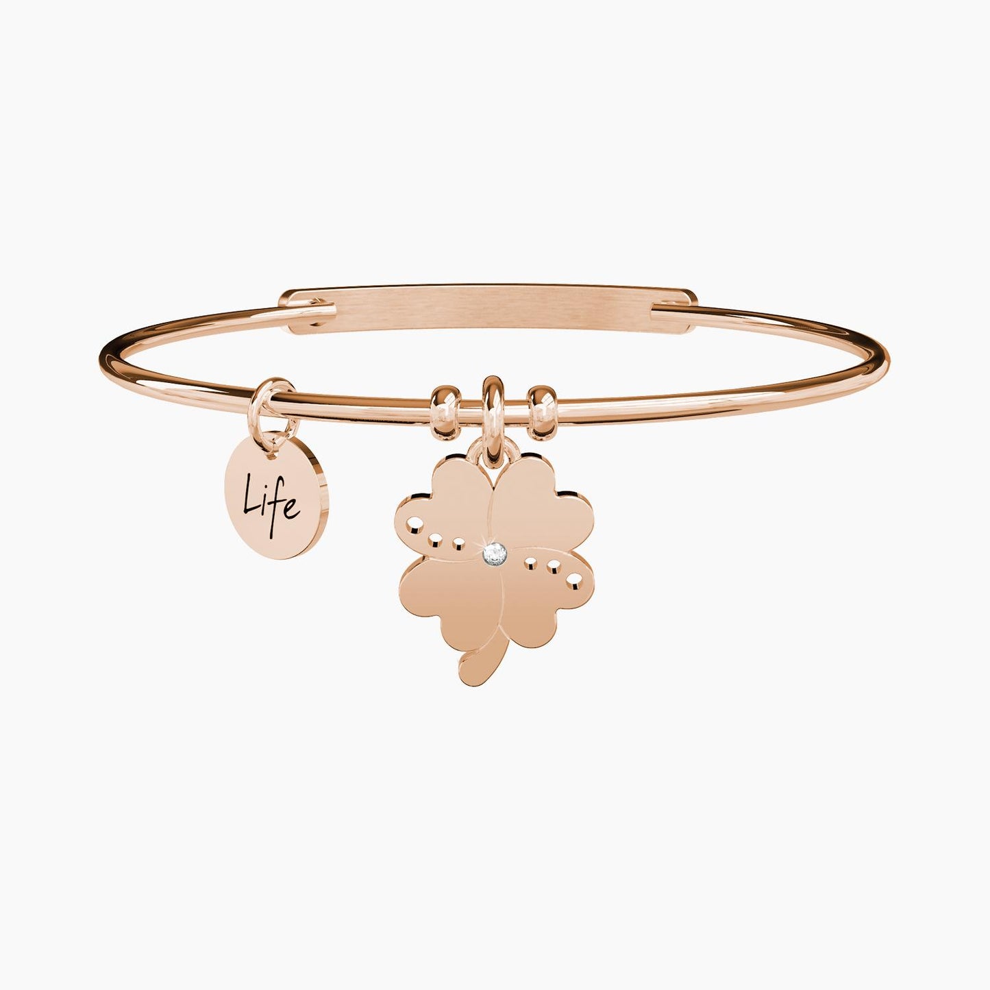 Pulsera trébol de cuatro hojas Fortuna Rosato 731033
