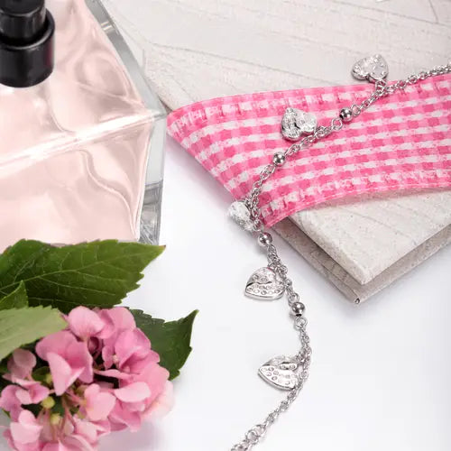 Pulsera Pasión con Colgantes de Corazón SAUN11