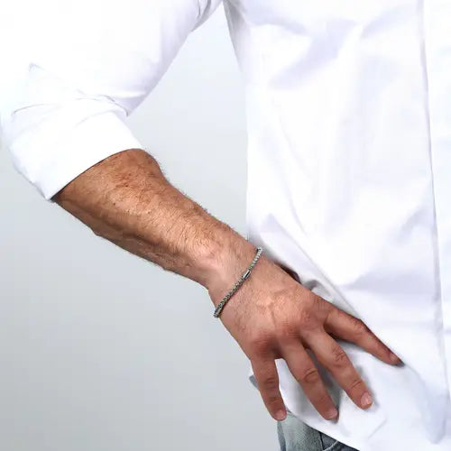 Pulsera Basic Plata Hombre SZS75
