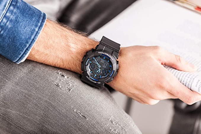 Orologio Uomo G-Shock Nero e Blu GA-100-1A2ER