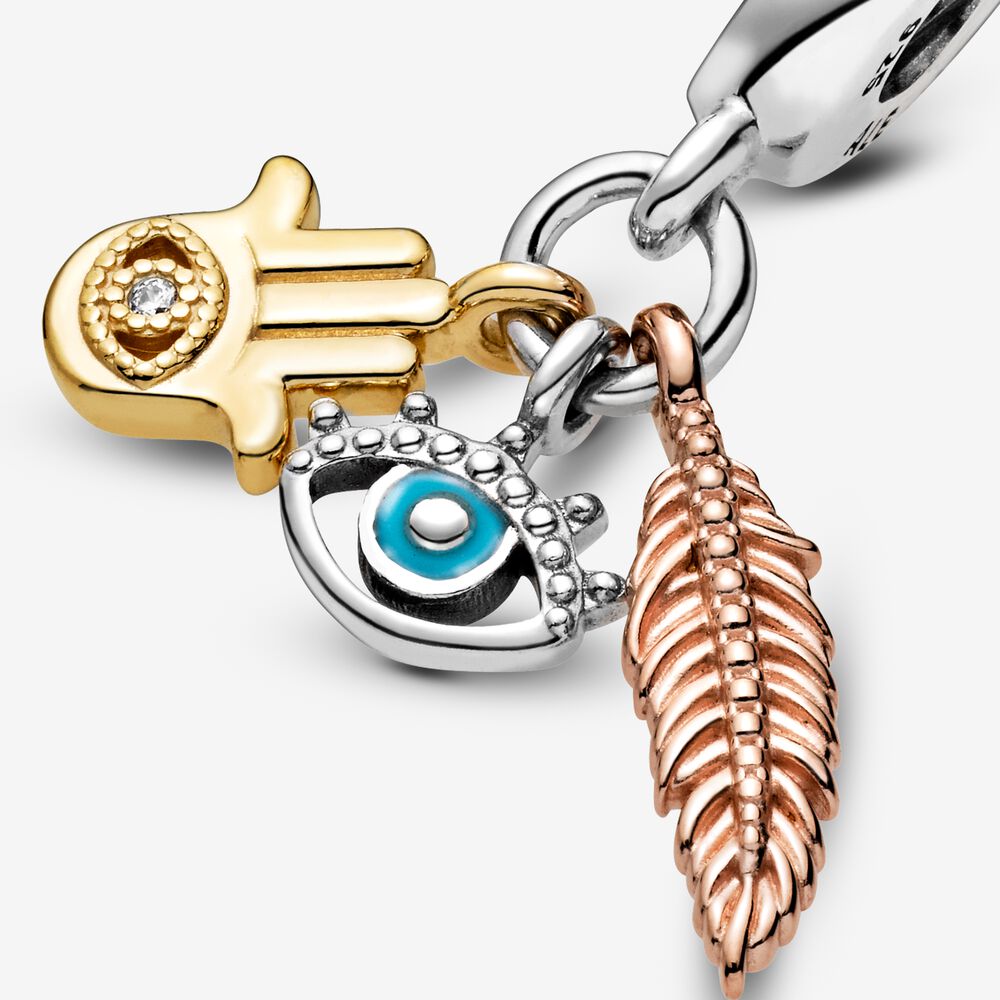 Charm espiritualidad con mano de Fátima 768785C01