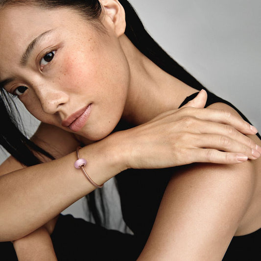 Charm in Vetro di Murano Rosa Opaco 789421C00