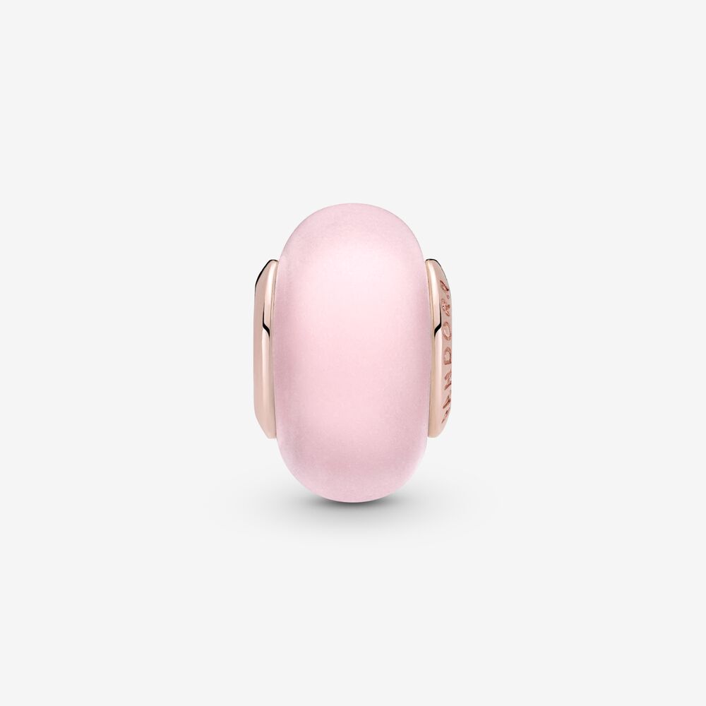 Charm de cristal de Murano rosa opaco 789421C00