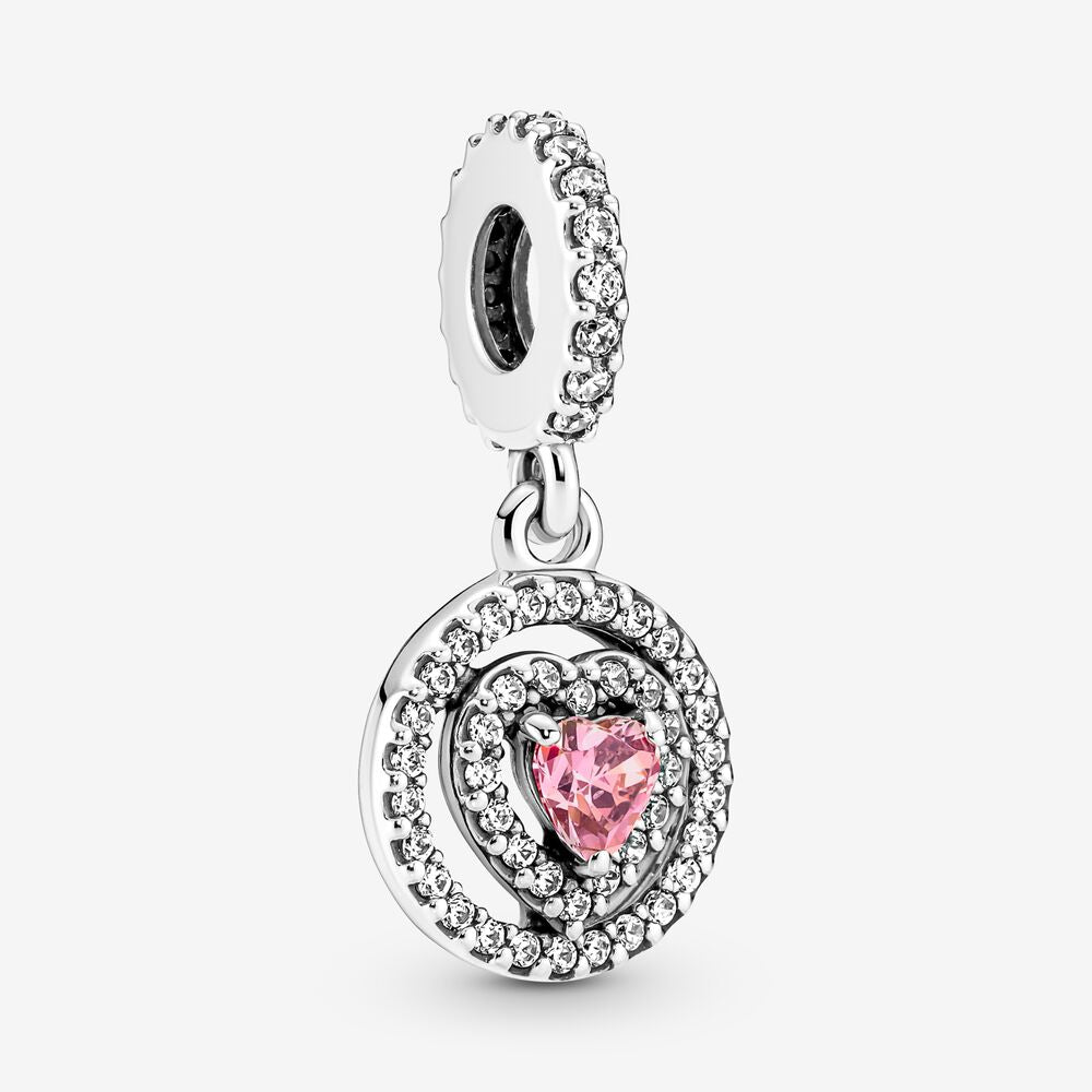 Charm Pendente Cuore Rosa 791476C01