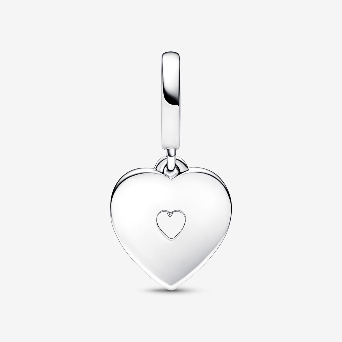 Dije de corazón doble con perlas cultivadas de agua dulce 792649C01