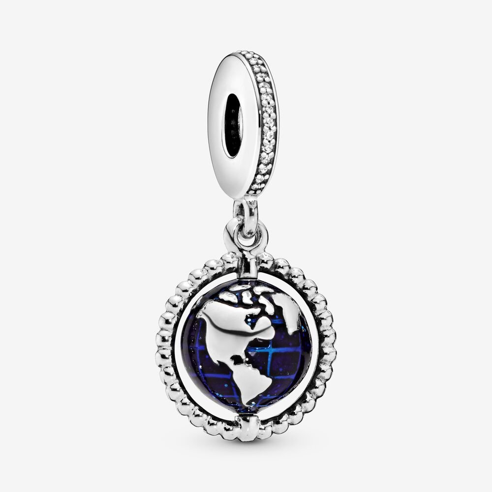 Charm colgante globo giratorio 798021CZ
