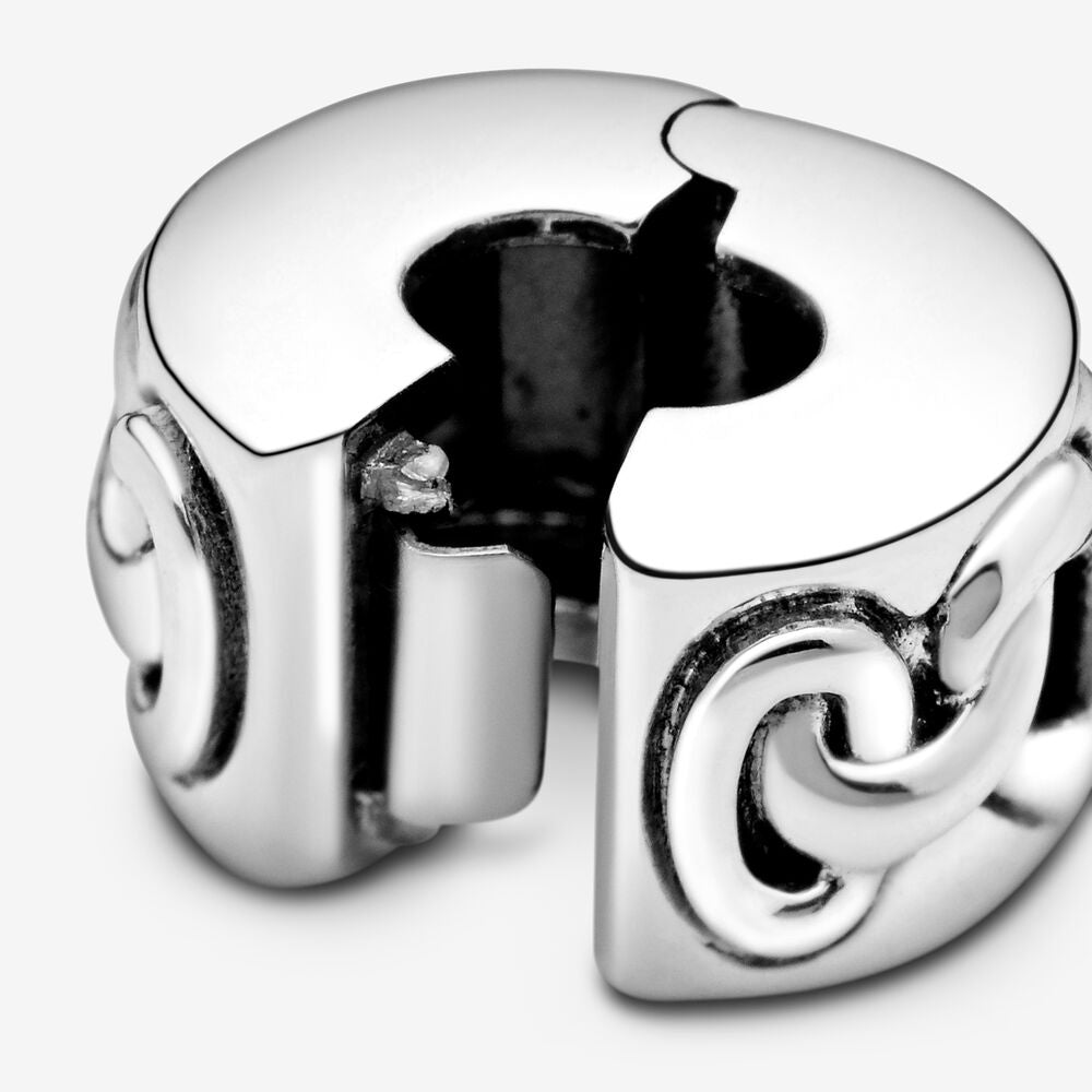 Clip Charm Corazones Entrelazados 798035