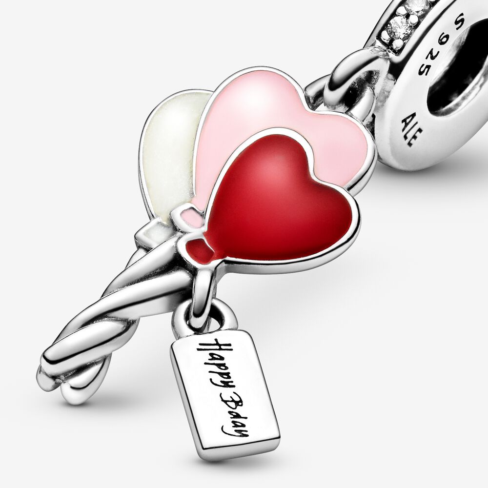 Colgante Globos de Cumpleaños Charm 798076CZ