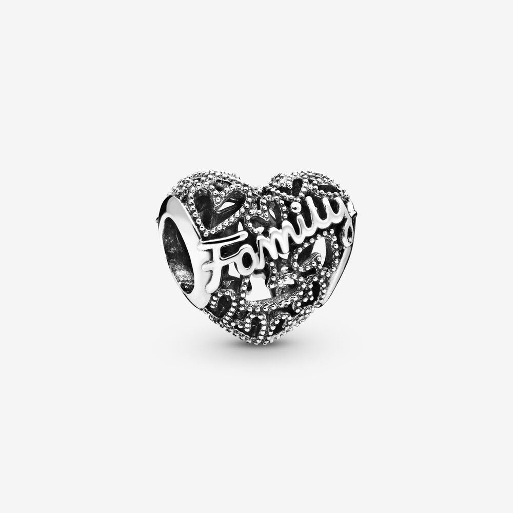Charm Calado Corazón de la Familia 798571C00
