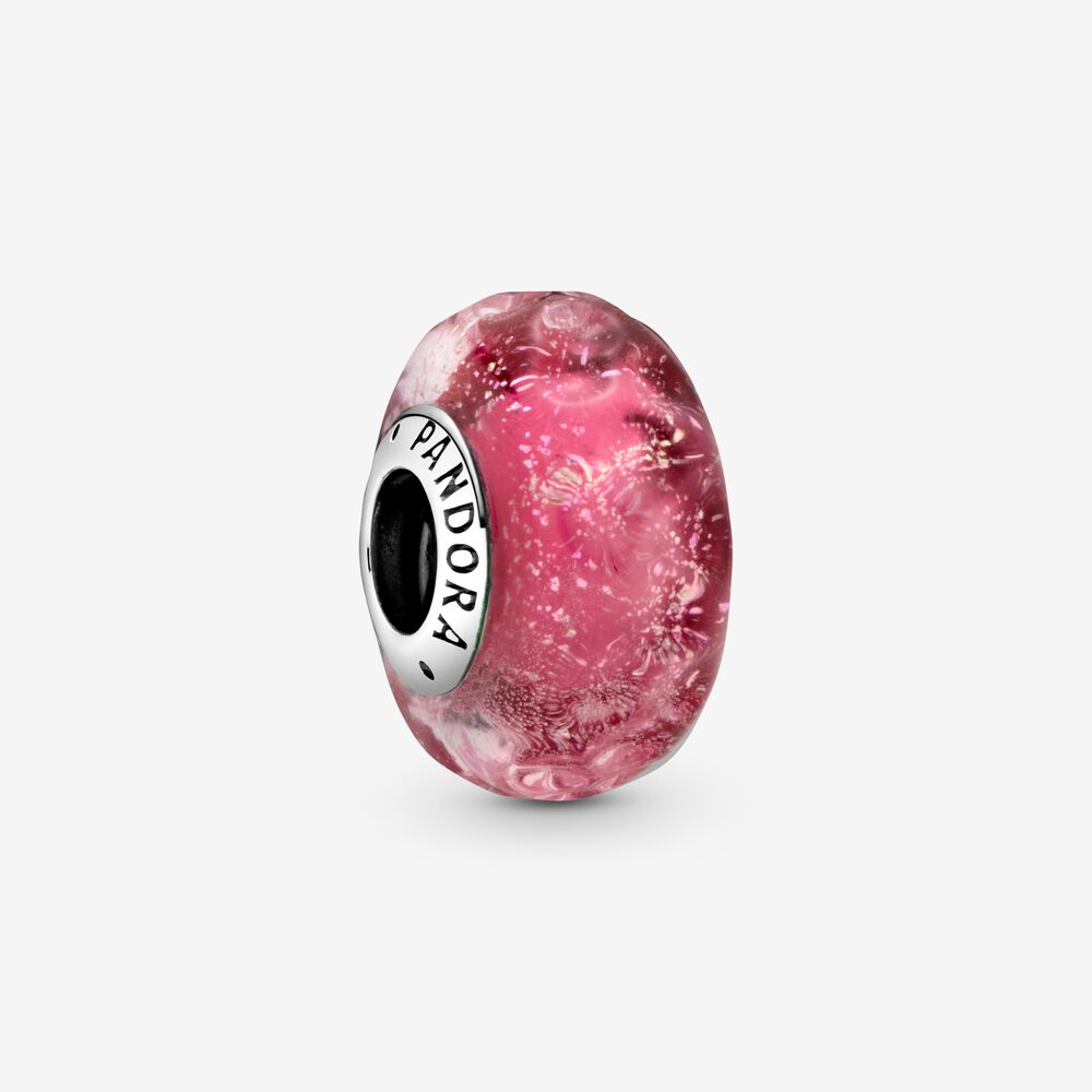 Encanto de cristal de Murano de fantasía rosa 798872C00