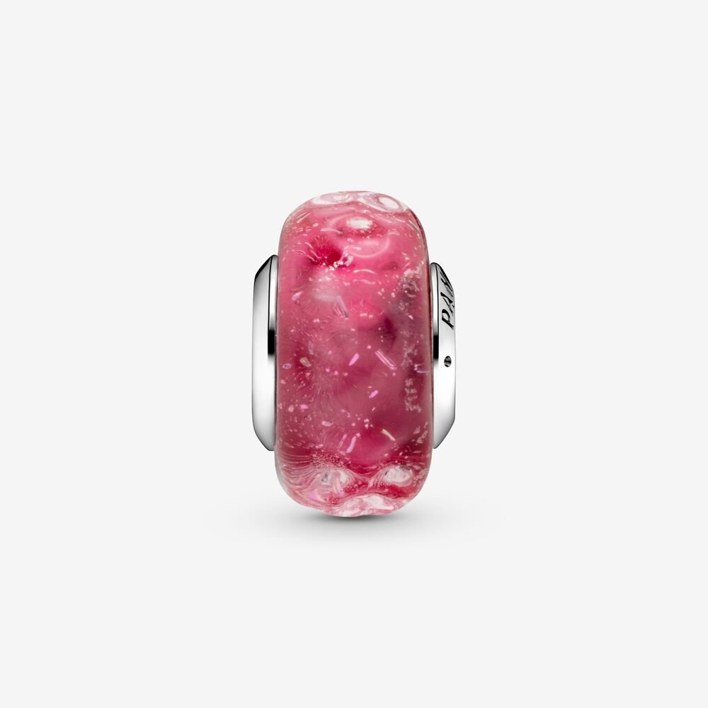 Encanto de cristal de Murano de fantasía rosa 798872C00