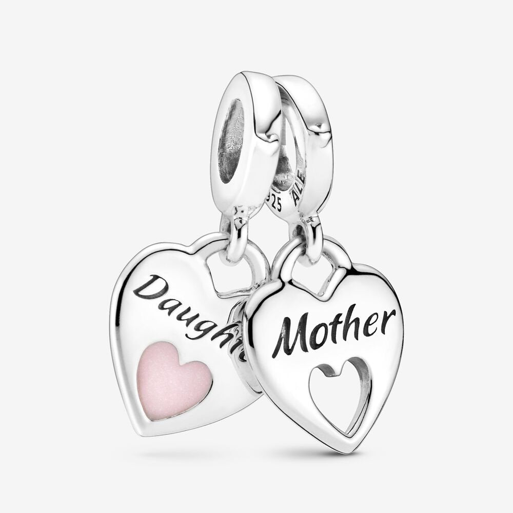 Charm colgante Madre e Hija Corazones 799187C01