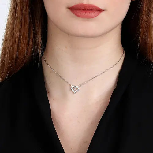 Collar Tesori con Corazón de Zirconias SAIW129