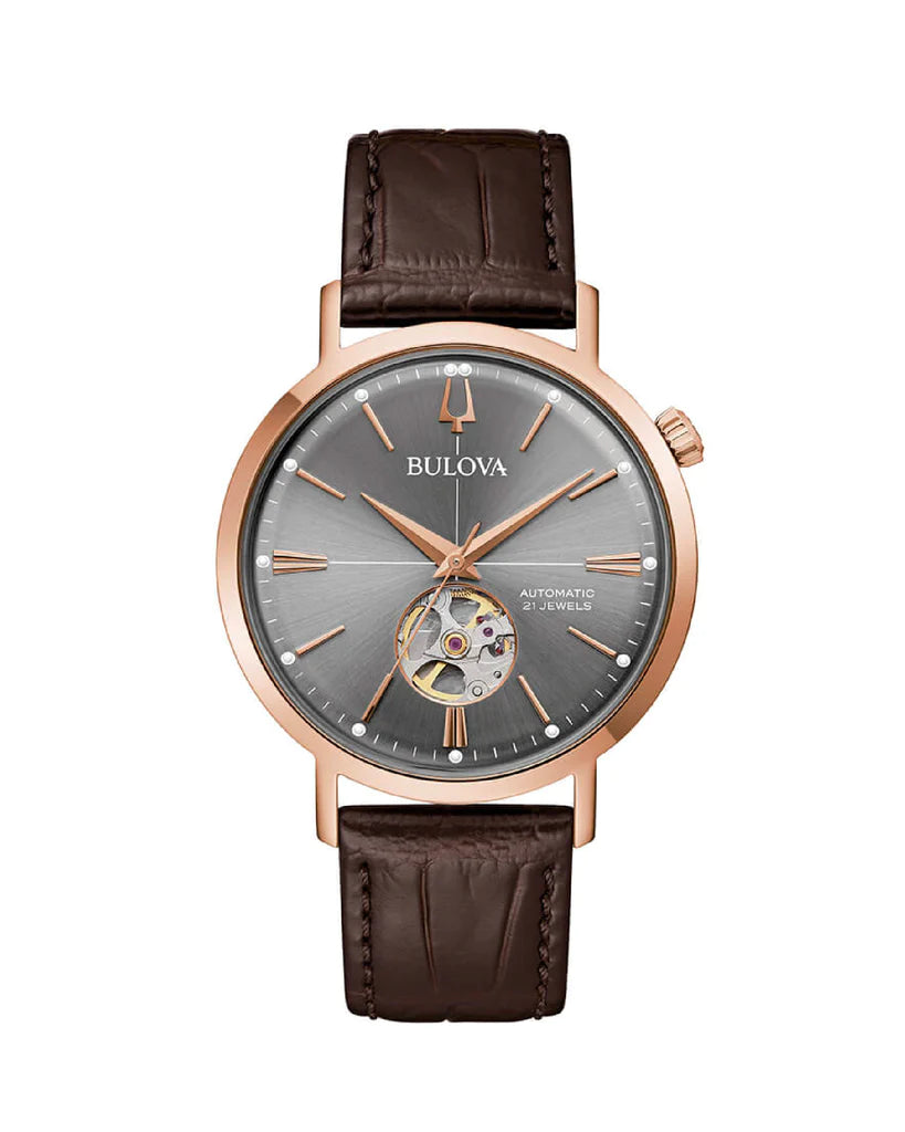 Orologio Uomo Automatico Aerojet Rosato e Grigio 97A171