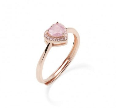Anillo Rosado con Corazón y Circonitas RCRHRRO3