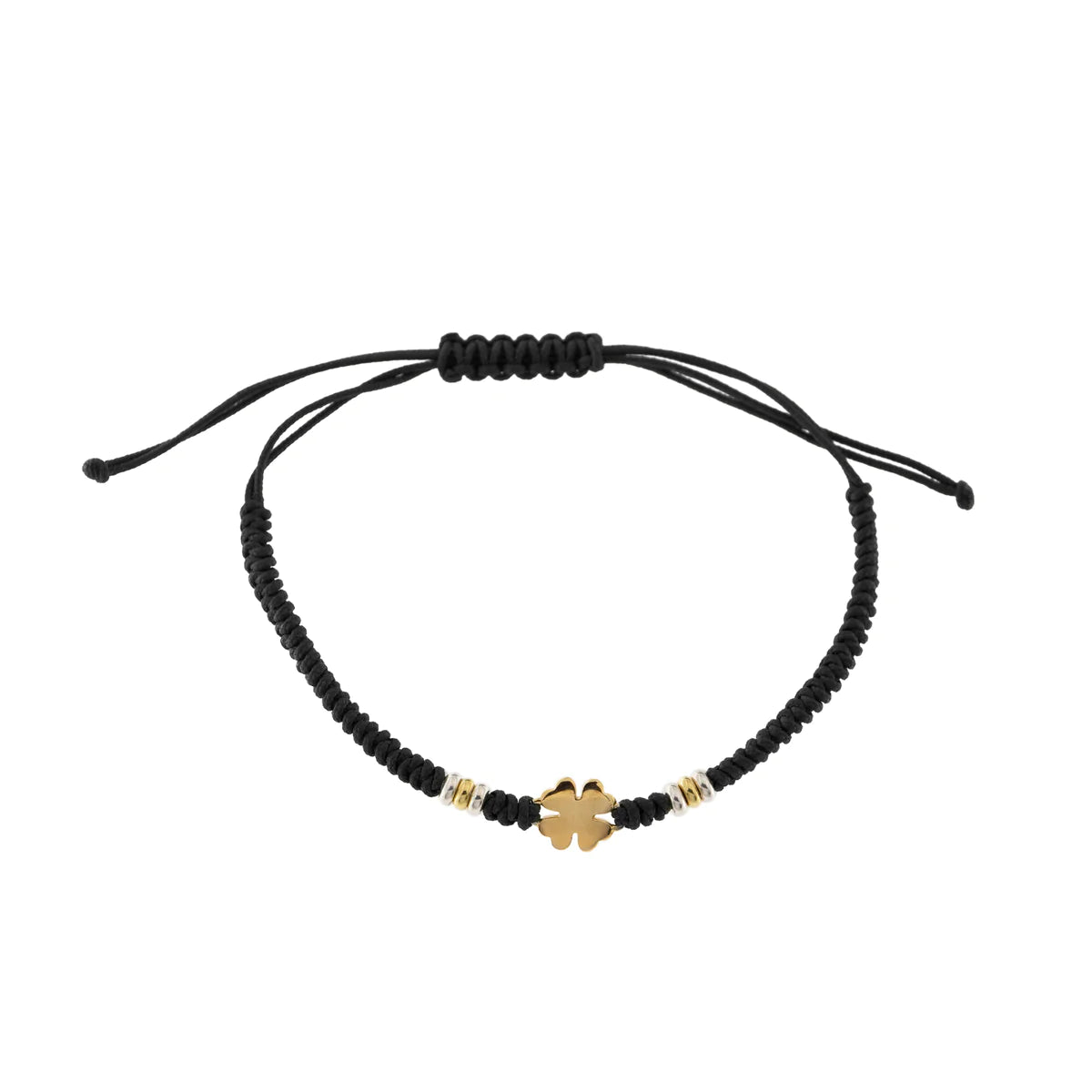Brazalete Trébol de Cuatro Hojas Negro BR-U02 M1 TN