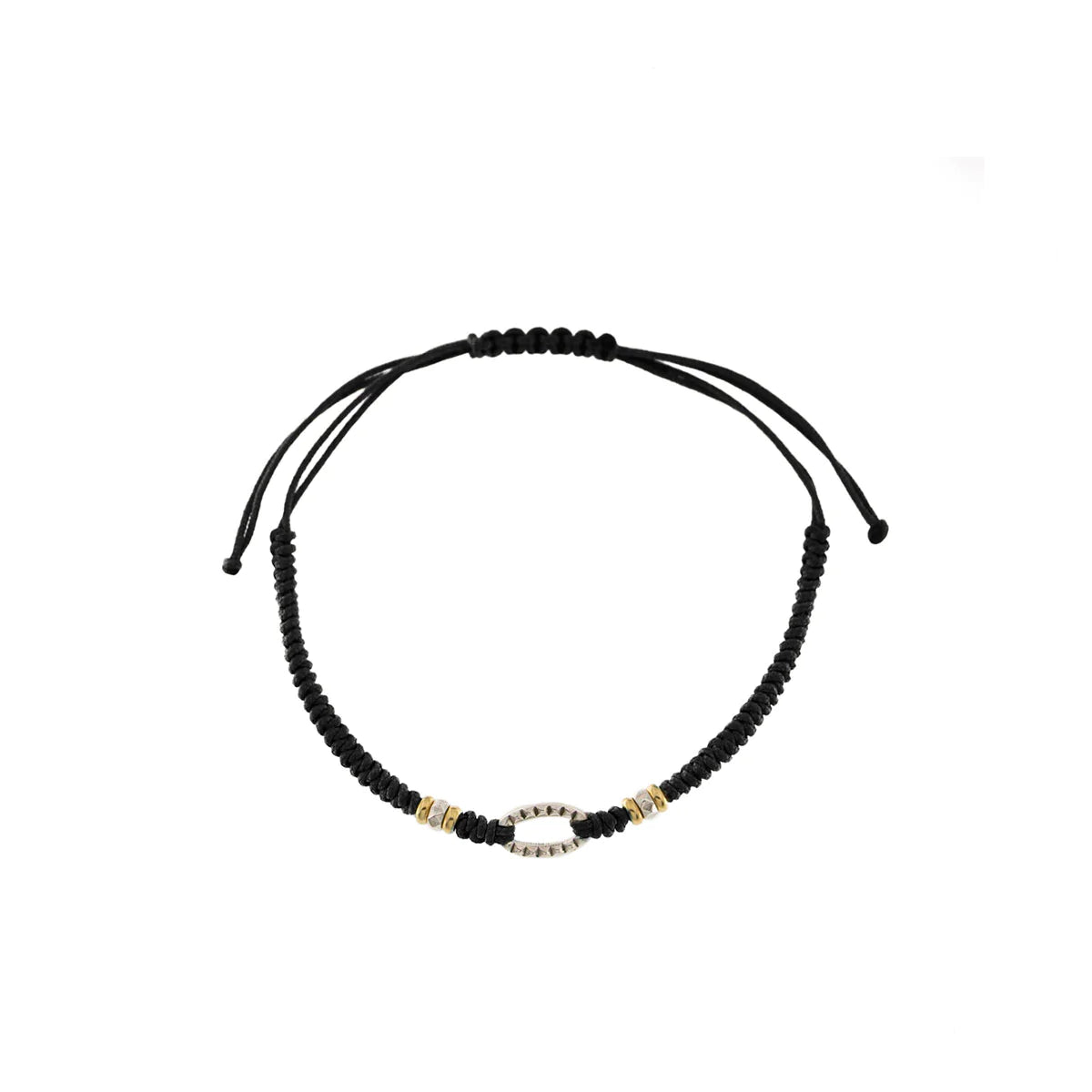 Bracciale con Intreccio Rotondo e Ovale BR-U02 M3 TN