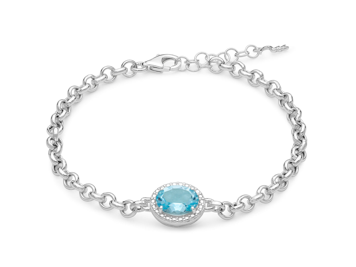 Bracciale Gemma del Cielo con centrale ovale BRD909