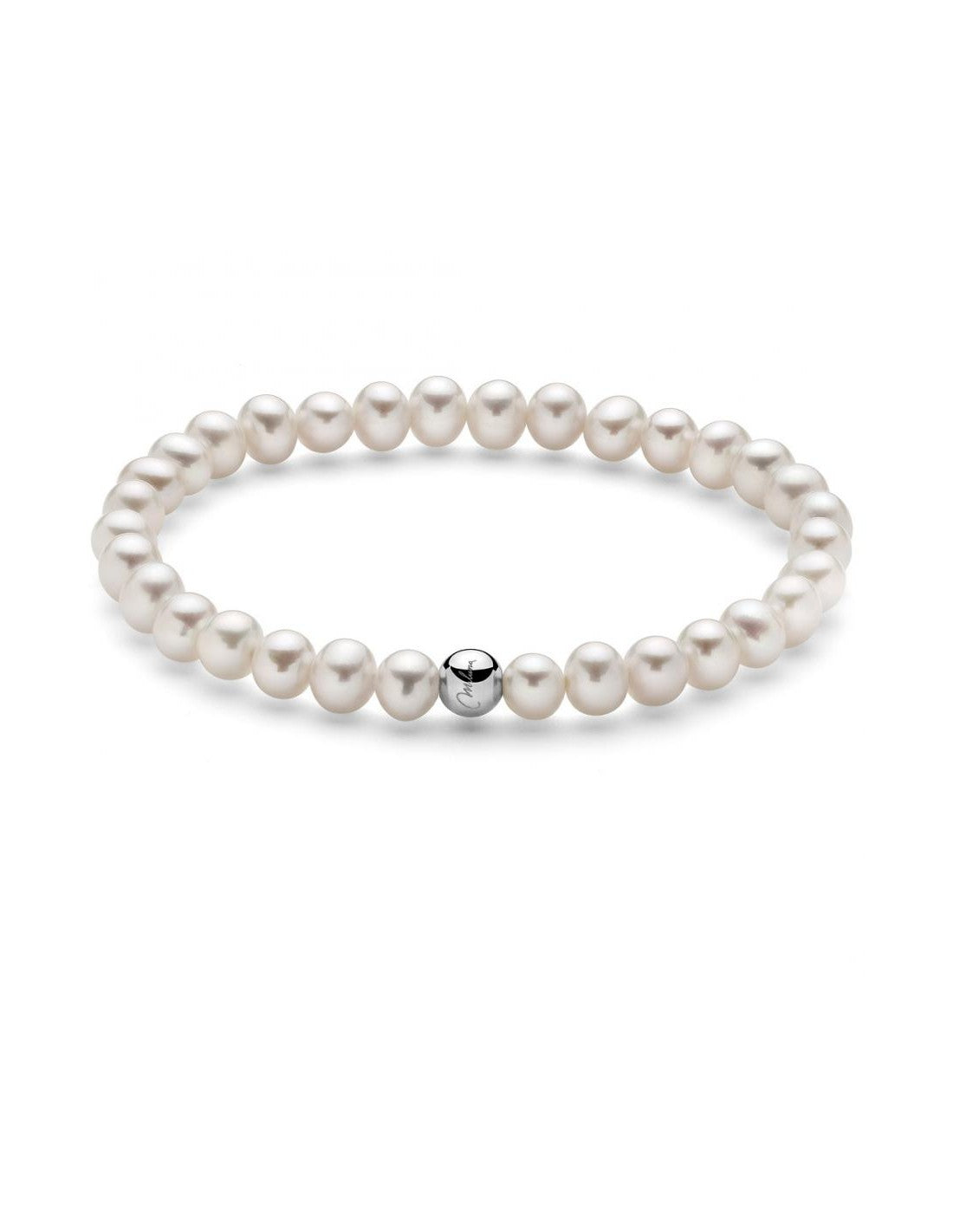 Pulsera Perla 6mm Blanca PBR3034