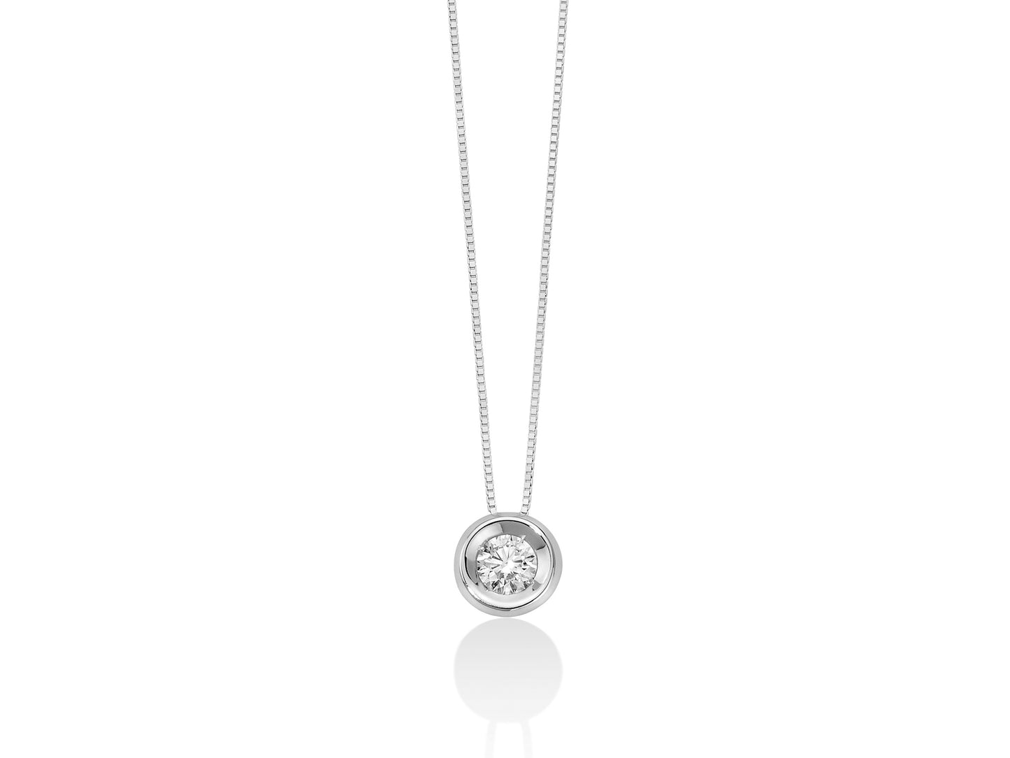 Collier Punto Luce con Diamante Naturale CLD3924-020G7