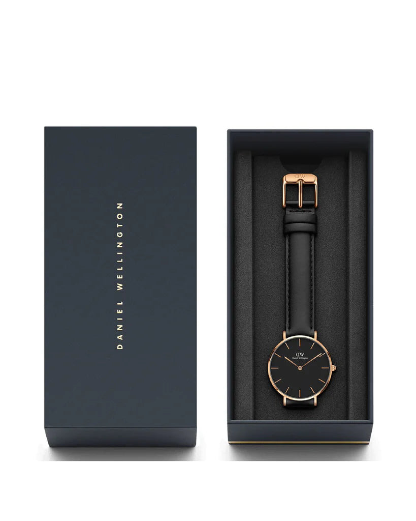 Reloj Mujer Petite Sheffield Negro 32mm DW00100168